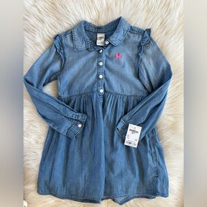 OshKosh B'gosh Denim Dress with Pink Accent